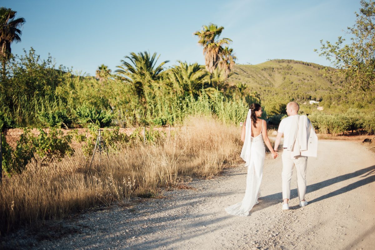 Ibiza destination wedding photographer elopement wild bride