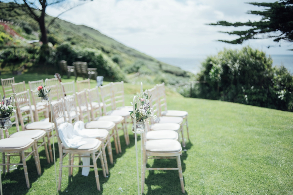  Polhawn Fort Cornwall Wedding Venue Outdoor Ceremony